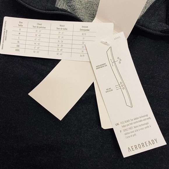 Adidas Aeroready Mens XL Charcoal Gray 1/4 Zip Long Sleeve Pullover Shirt GL7055 - Picture 8 of 11